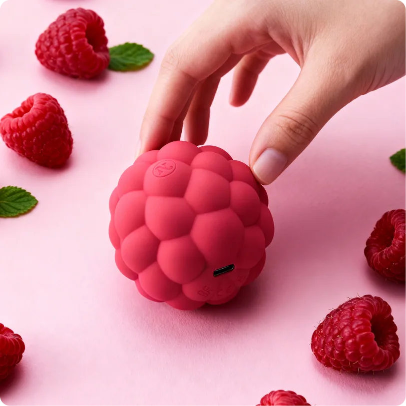 Berri Clitoral Vibrator (Raspberry) — texture